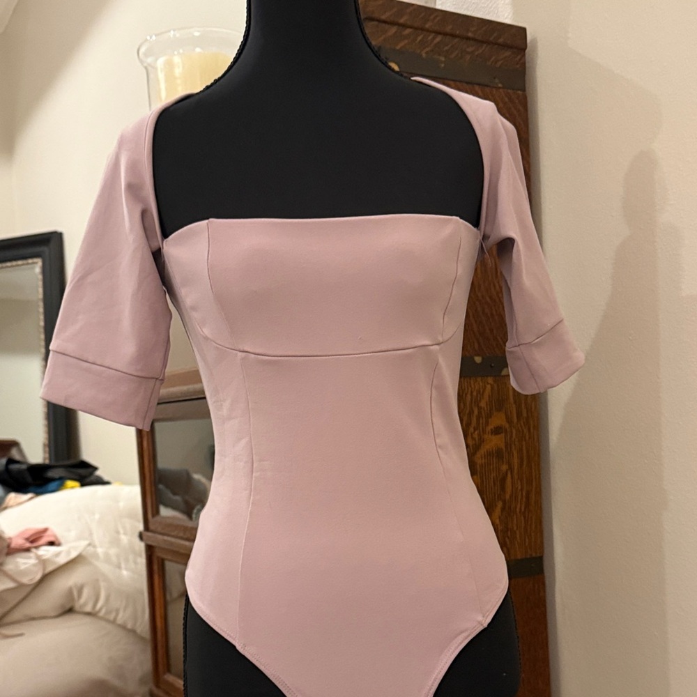 Free People Pink Bodysuit